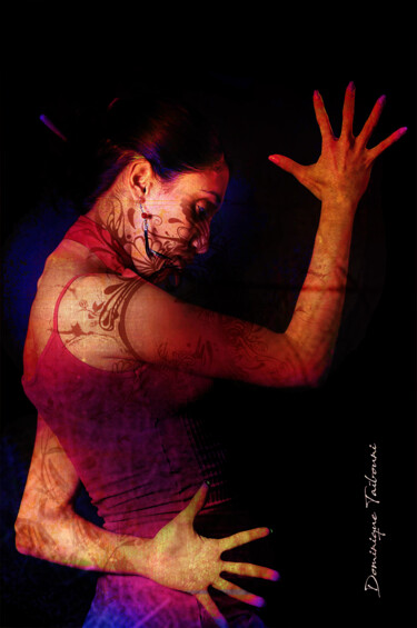 Arte digital titulada "Flamenco" por Dominique Taïbouni, Obra de arte original, Foto-montaje