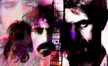 Arte digital titulada "Franck Zappa" por Dominique Taïbouni, Obra de arte original, Foto-montaje