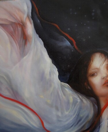 Painting titled "Lucie" by Dominique Telmon, Original Artwork, Oil
