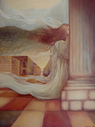 Peinture intitulée "Avélia" par Dominique Telmon, Œuvre d'art originale, Huile Monté sur Châssis en bois
