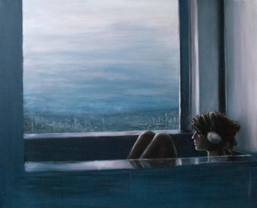 Peinture intitulée "matinale-acrylique-…" par Dominique Vincent, Œuvre d'art originale