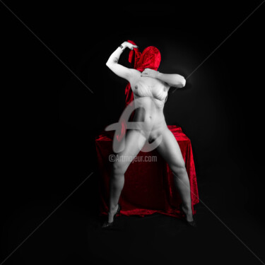 Fotografia zatytułowany „Red Velvet #2” autorstwa Dominique Weisrock (ART'n Charm), Oryginalna praca, Fotografia cyfrowa