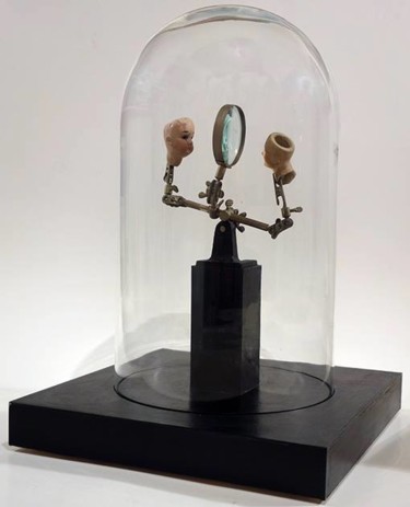 Skulptur mit dem Titel "Face a Face - Domin…" von Dominique Zoladz, Original-Kunstwerk