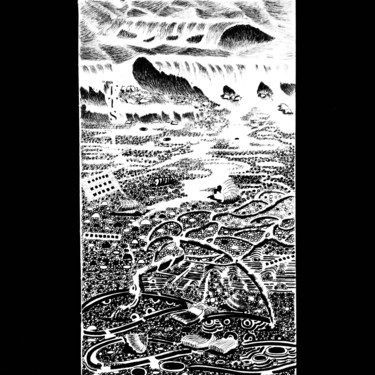 Déferlantes III 35x20 cm © par Dominique Berton