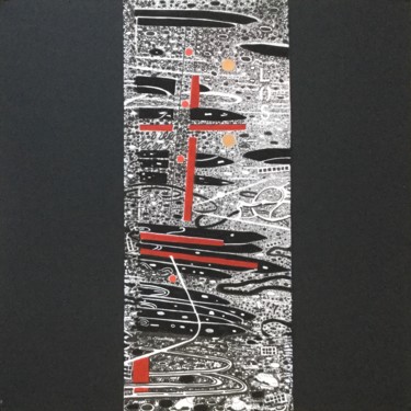 Painting titled "Lisières IX" by Dominique Berton, Original Artwork