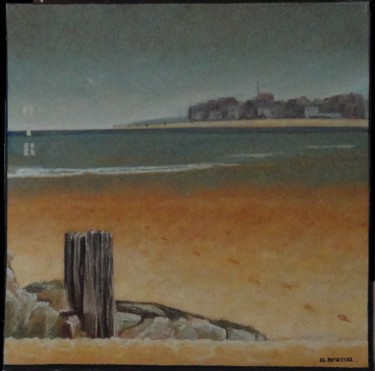 Painting titled "Côté dunes" by Dominique Berton, Original Artwork, Other