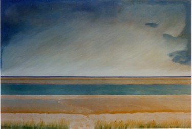 Painting titled "Dunes" by Dominique Berton, Original Artwork