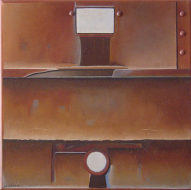 Peinture intitulée "Corrosion" par Dominique Berton, Œuvre d'art originale