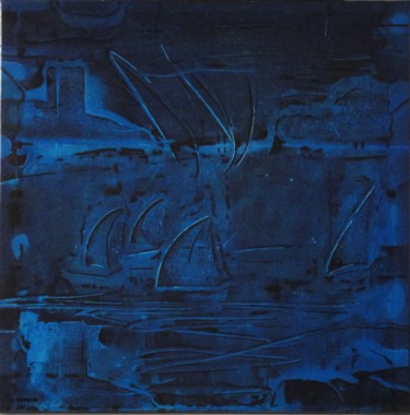 Картина под названием "Perturbations II" - Dominique Berton, Подлинное произведение искусства