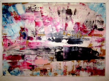 Painting titled "AUBE" by Dominique Bertrand, Original Artwork