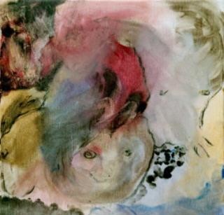 Pittura intitolato "ami" da Dominique Evrard, Opera d'arte originale, Olio