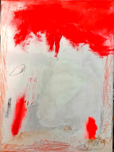 Peinture intitulée "tableau 1er novembr…" par Dominique Evrard, Œuvre d'art originale, Acrylique