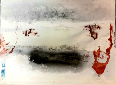 Painting titled "tableau 28 novembre…" by Dominique Evrard, Original Artwork, Acrylic