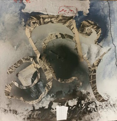 Картина под названием "tableau 27 juin 21" - Dominique Evrard, Подлинное произведение искусства, Пастель