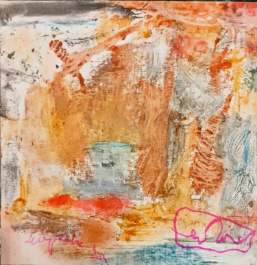 Schilderij getiteld "tableau 4 septembre…" door Dominique Evrard, Origineel Kunstwerk, Tempera