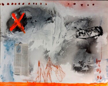 tableau 16 octobre 21 Peinture intitulée "tableau 16 octobre…" par Dominique Evrard, Œuvre d'art originale, Acrylique