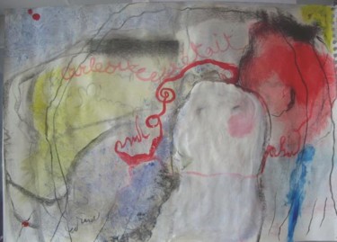 Painting titled "dessin" by Dominique Evrard, Original Artwork