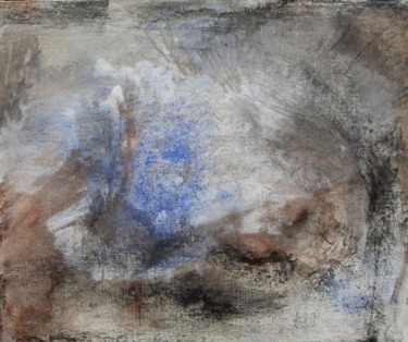 Peinture intitulée "bleu" par Dominique Evrard, Œuvre d'art originale