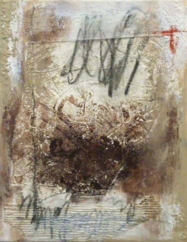 Peinture intitulée "tableau 1er mars 13" par Dominique Evrard, Œuvre d'art originale