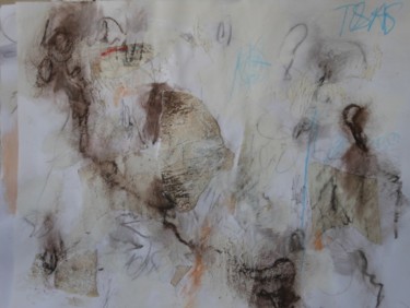 Painting titled "raisin 14" by Dominique Evrard, Original Artwork
