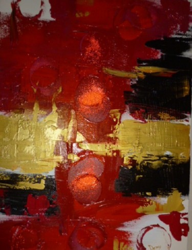 Painting titled "abstrait-total.jpg" by Dominique Fouquart  Domy, Original Artwork
