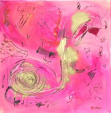 Peinture intitulée "symphonie" par Dominique Fouquart  Domy, Œuvre d'art originale