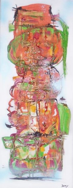 Painting titled "Petit homme turc" by Dominique Fouquart  Domy, Original Artwork