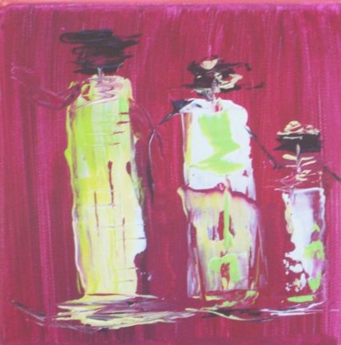 Painting titled "Petites silhouettes" by Dominique Fouquart  Domy, Original Artwork