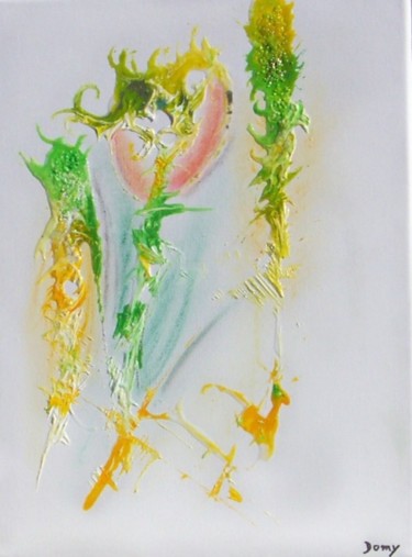 Painting titled "Tulipia" by Dominique Fouquart  Domy, Original Artwork