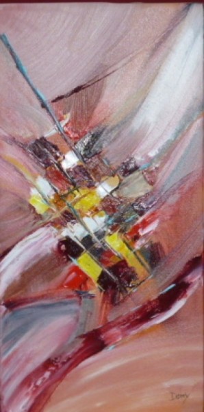 Painting titled "Espace et plein" by Dominique Fouquart  Domy, Original Artwork