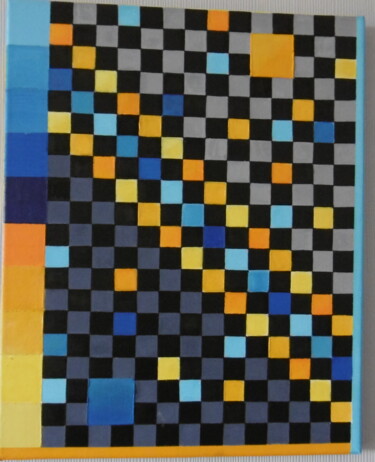 Peinture intitulée "carrés" par Dominique Gutmann, Œuvre d'art originale, Acrylique