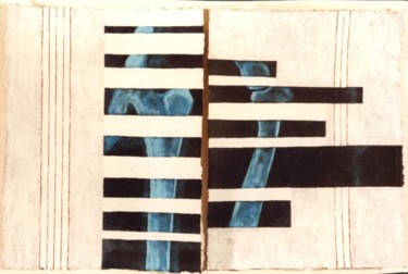 Peinture intitulée "Radiographie 5" par Dominique Marthouret, Œuvre d'art originale