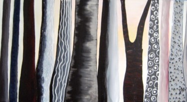 Peinture intitulée "lumiere d hiver" par Dominique Missler, Œuvre d'art originale, Acrylique Monté sur Châssis en bois