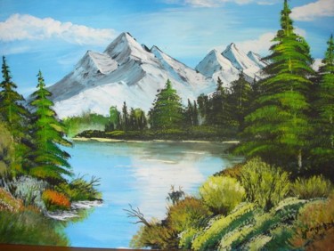 Painting titled "silence" by Domino, Original Artwork, Oil