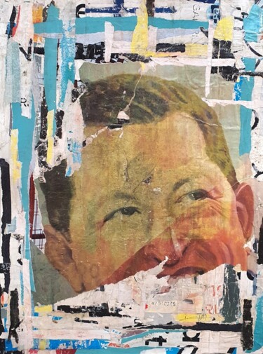 Collages titled "Chaves !" by Dominique Kerkhove (DomKcollage), Original Artwork, Collages Mounted on Cardboard