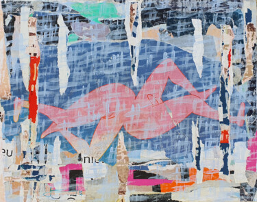 Collages titulada "Non Genre" por Dominique Kerkhove (DomKcollage), Obra de arte original, Tiza
