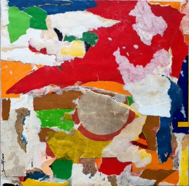 Κολάζ με τίτλο "Colors 5" από Dominique Kerkhove (DomKcollage), Αυθεντικά έργα τέχνης, Κολάζ