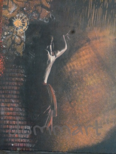 Painting titled "kachina" by Dommart, Original Artwork, Acrylic