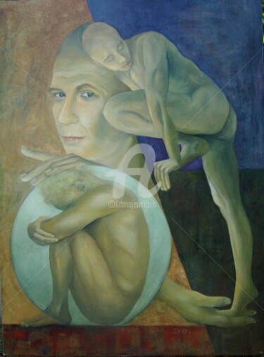 Painting titled "Grandir" by Domondo, Original Artwork