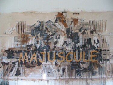 Painting titled "majuscule" by Domondo, Original Artwork