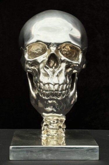 Γλυπτική με τίτλο "Totenkopf Bronze Sk…" από Don Alberto Carlos, Αυθεντικά έργα τέχνης, Μπρούντζος