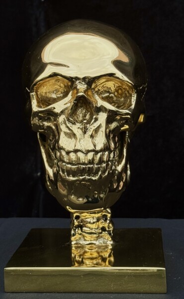 Escultura titulada "Totenkopf Bronze Sk…" por Don Alberto Carlos, Obra de arte original, Bronce