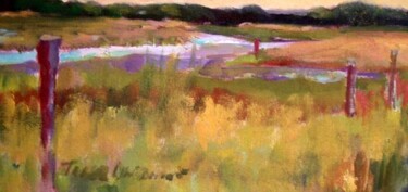 Painting titled "Madison Marshes" by Don Bourret, Original Artwork, Oil