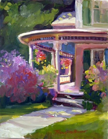 Painting titled "The Porch II" by Don Bourret, Original Artwork, Oil
