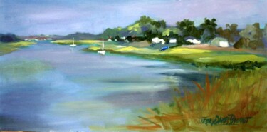 Painting titled "Inlet" by Don Bourret, Original Artwork
