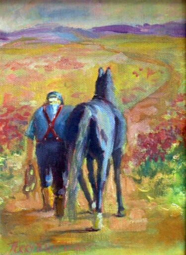 Painting titled "Miles to Go" by Don Bourret, Original Artwork