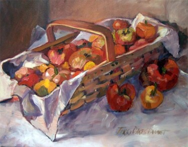 Painting titled "Heirloom Tomatoes I" by Don Bourret, Original Artwork