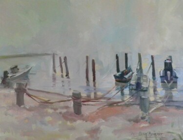 Painting titled "Madison Fog" by Don Bourret, Original Artwork, Oil