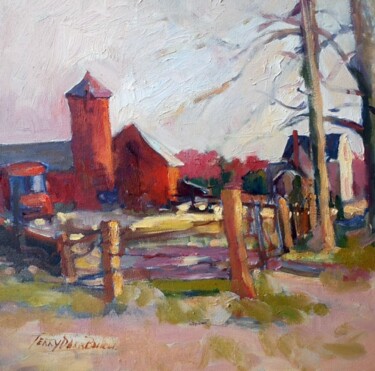 Painting titled "vinalyk barn  #1" by Don Bourret, Original Artwork