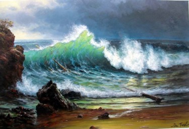 Painting titled "THE SPLENDID SEASCA…" by Don Ford, Original Artwork, Oil